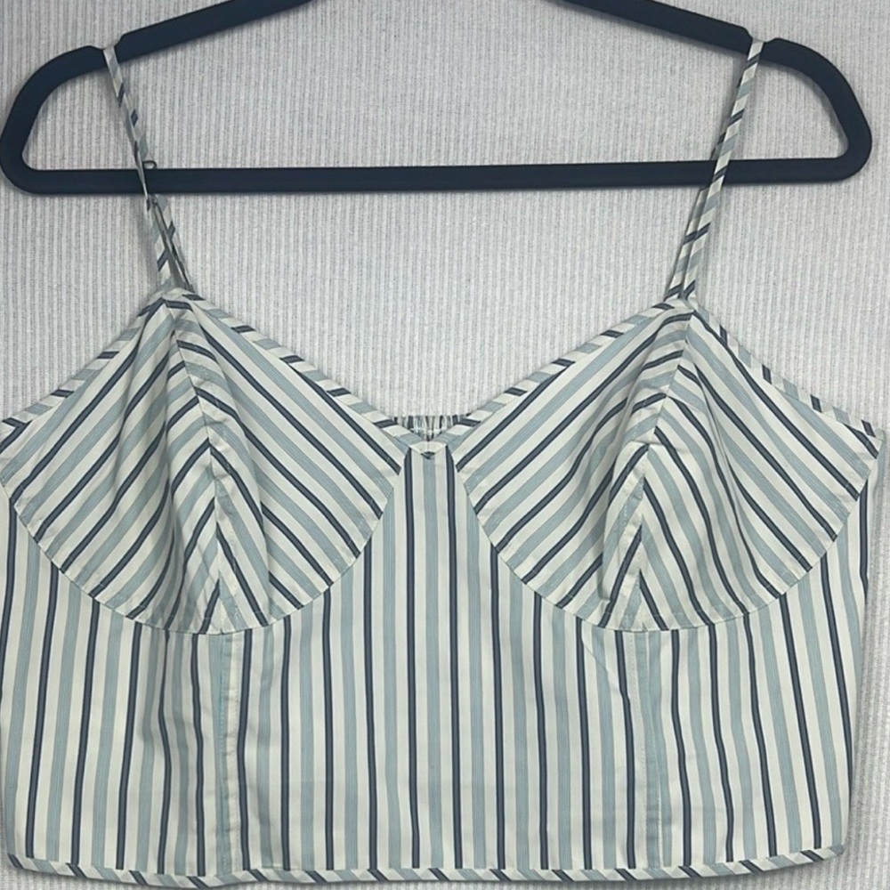Lauren by Ralph Lauren Striped Spaghetti Strap Top size 14 - Picture 9 of 15